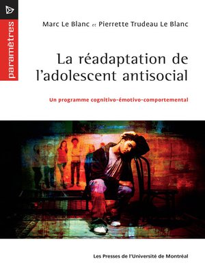 cover image of La réadaptation de l'adolescent antisocial